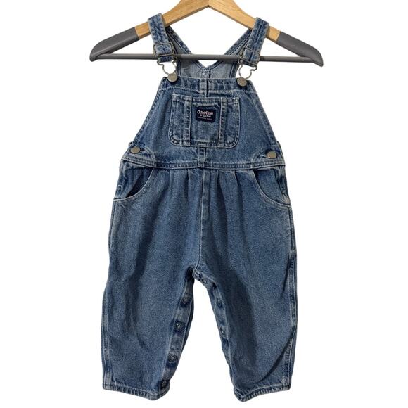 Vintage Oshkosh B'Gosh‎ Vestbak Denim Pant Overalls Size 2T - Picture 1 of 8